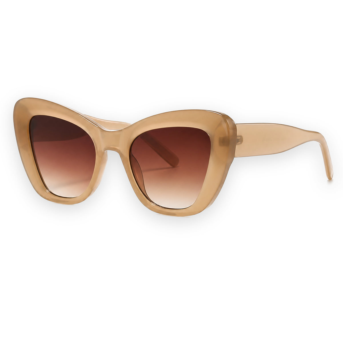 MCS Aria Cat-Eye — Sand Amber — three-quarter view