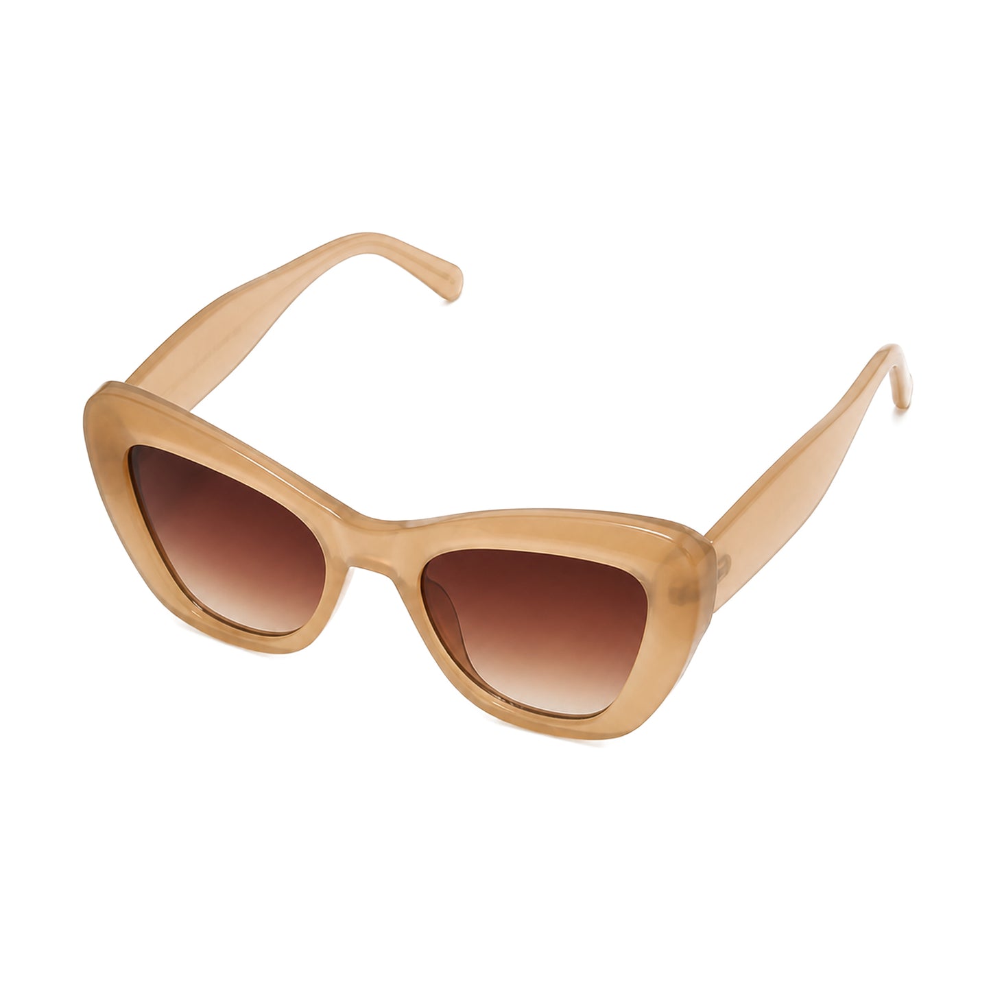 MCS Aria Cat-Eye — Sand Amber — top view