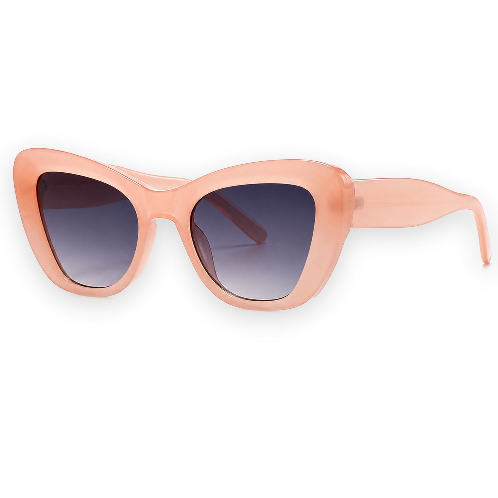 MCS Aria Cat-Eye — Blush Smoke — three-quarter view
