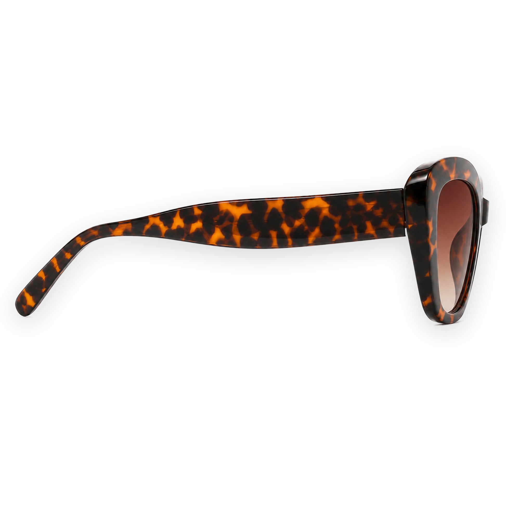 MCS Aria Cat-Eye — Tortoise Amber — right profile