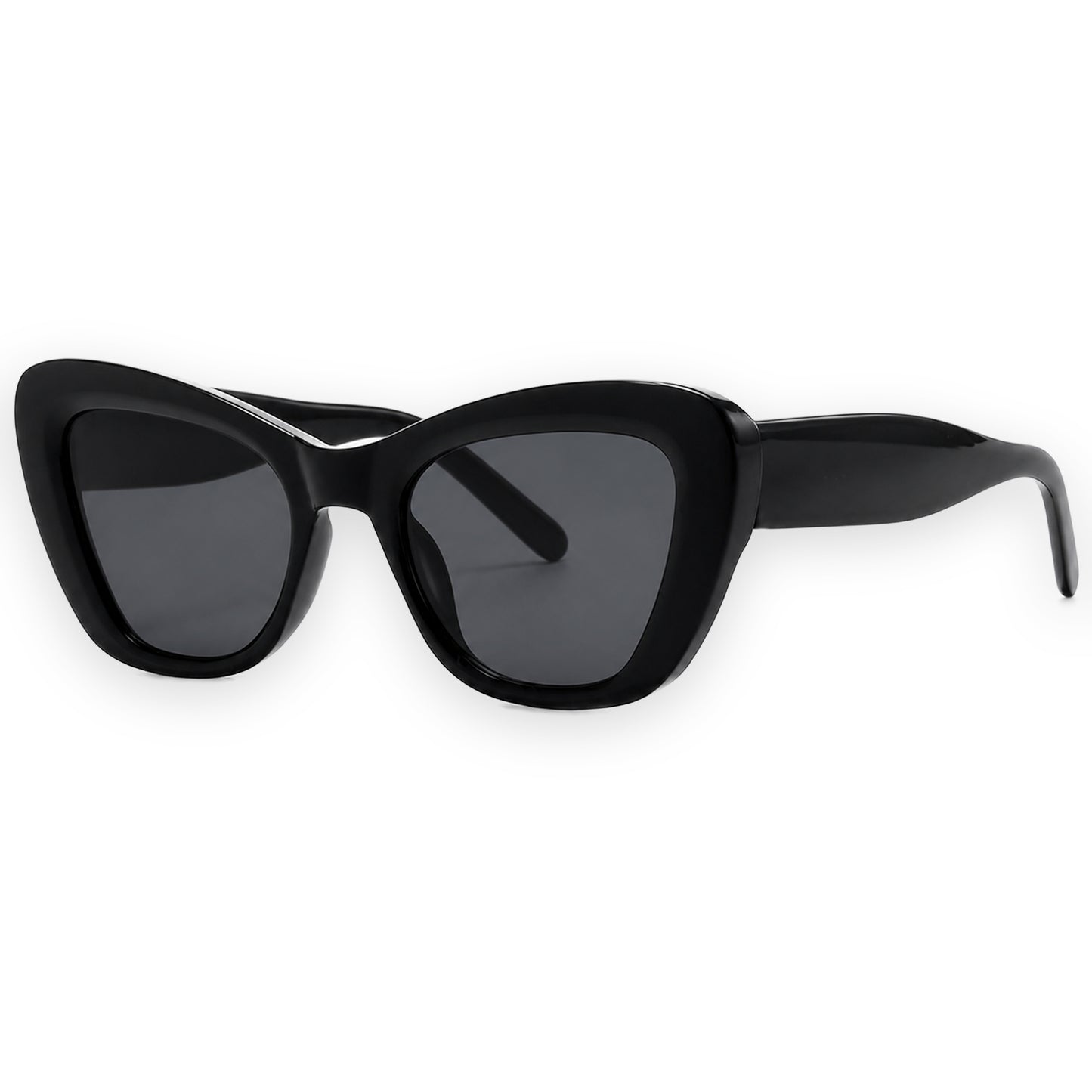 MCS Aria Cat-Eye — Black Charcoal — three-quarter view