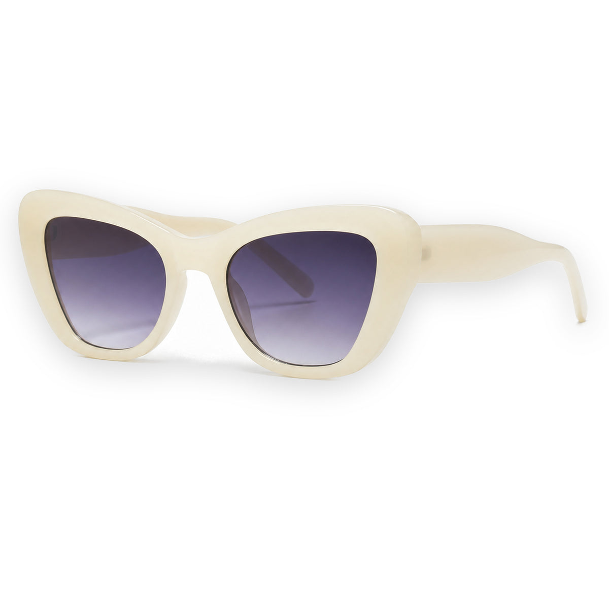 MCS Aria Cat-Eye — Ivory Violet — three-quarter view