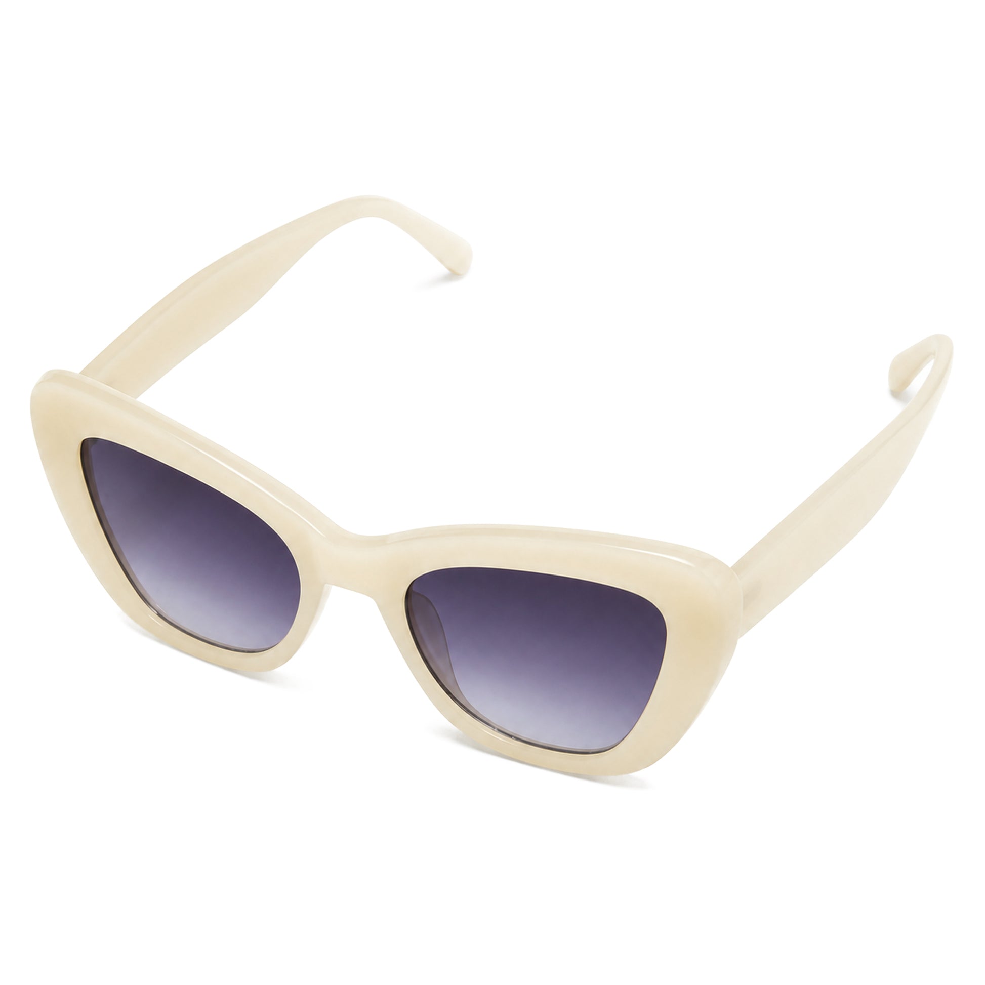 MCS Aria Cat-Eye — Ivory Violet — top view