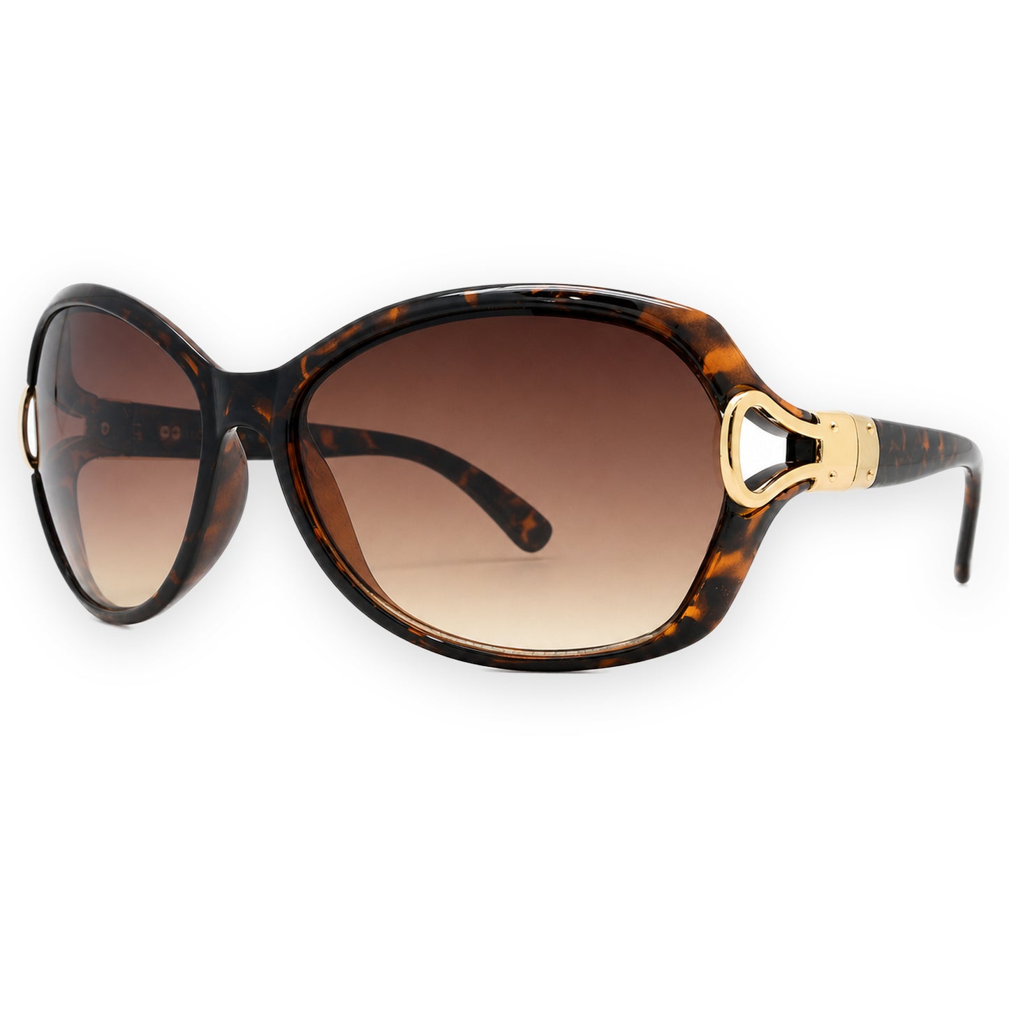MCS Loop Butterfly — Tortoise Gold — three-quarter view