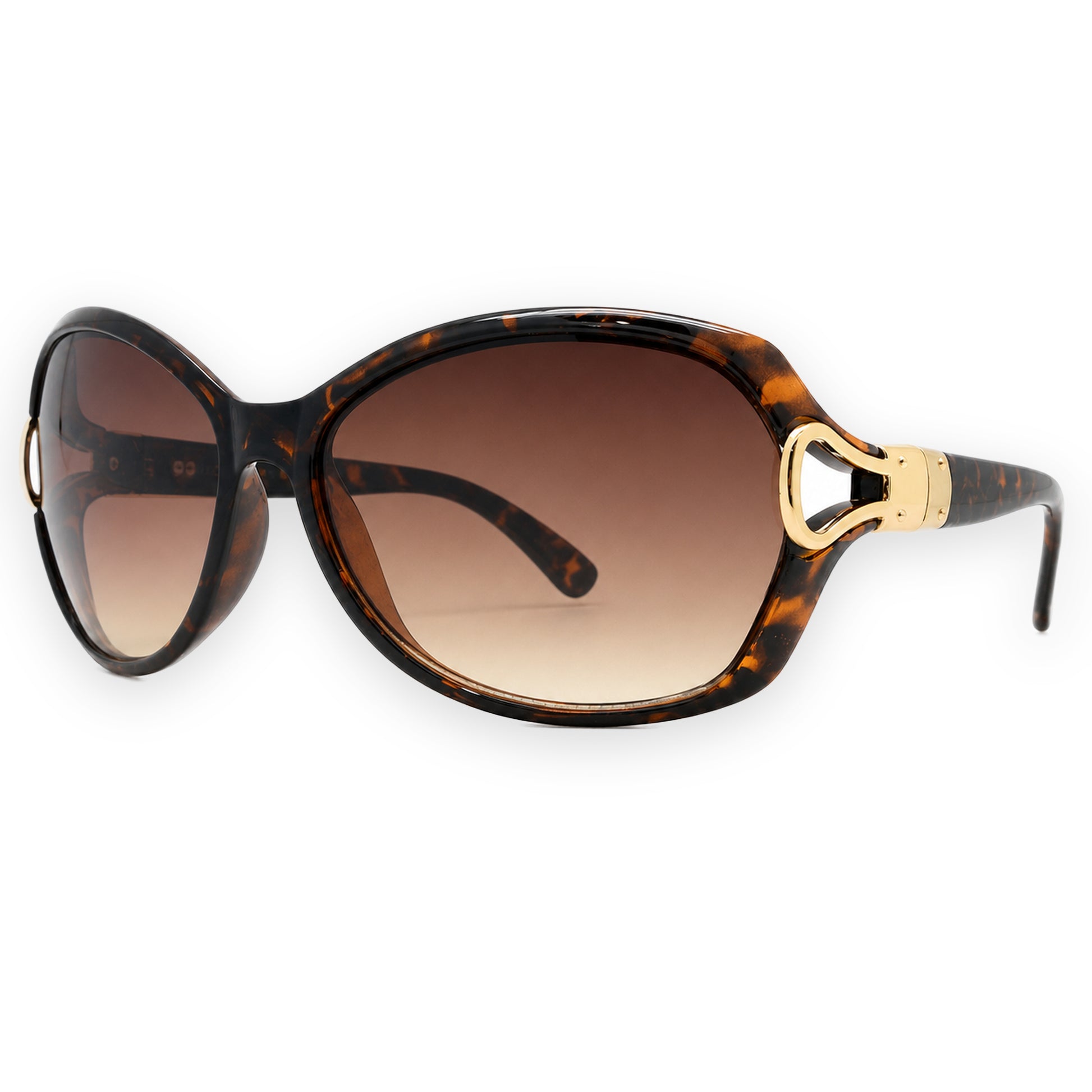 MCS Loop Butterfly — Tortoise Gold — three-quarter view