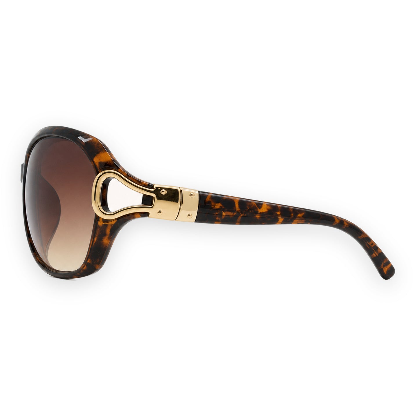 MCS Loop Butterfly — Tortoise Gold — left profile