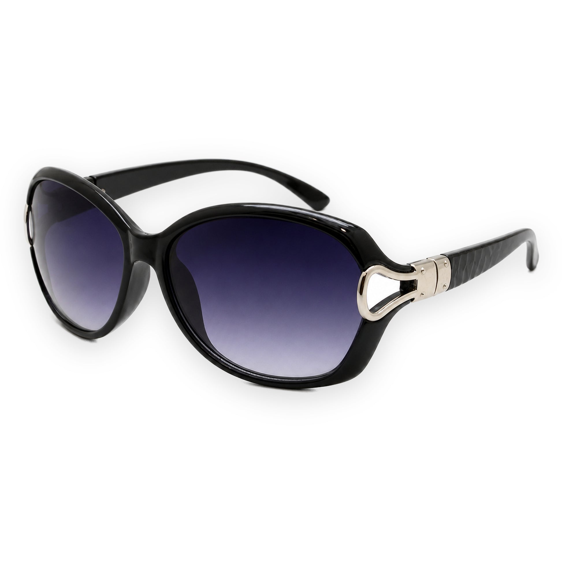 MCS Loop Butterfly — Black Silver — three-quarter view
