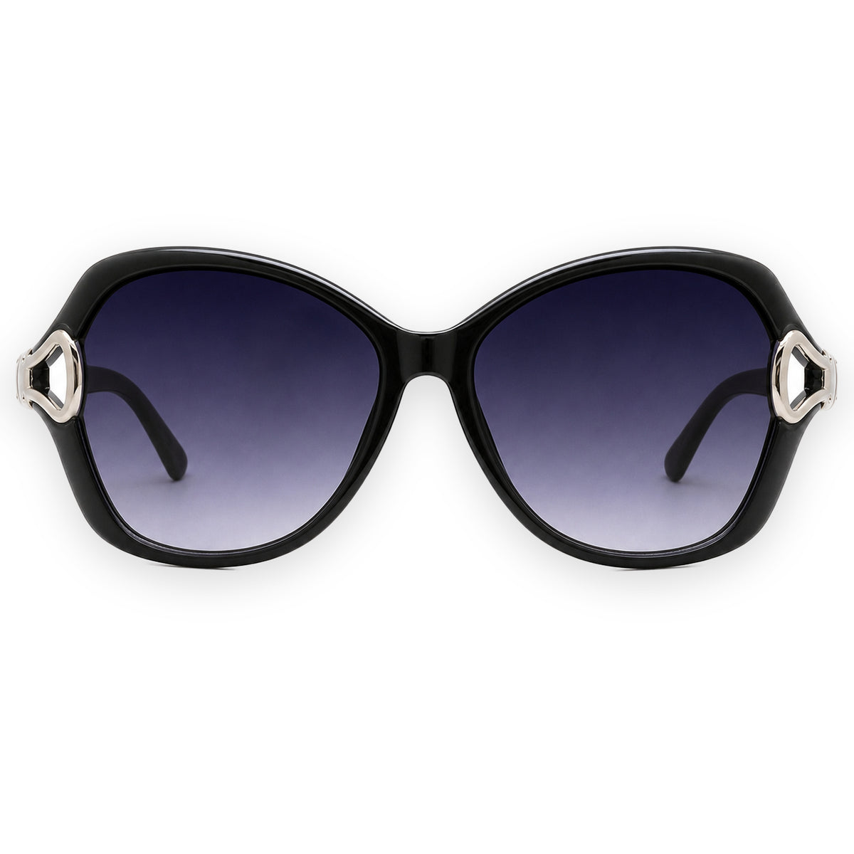 MCS Loop Butterfly — Black Silver — front view