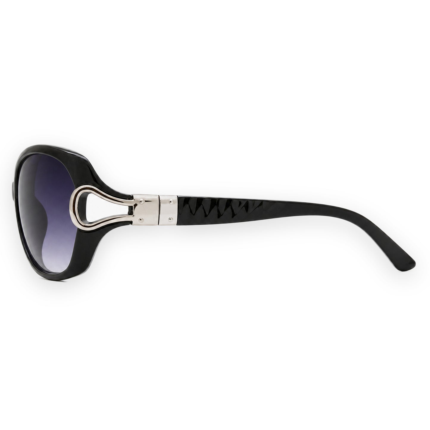 MCS Loop Butterfly — Black Silver — left profile