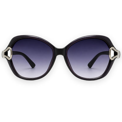 MCS Loop Butterfly — Deep Plum Silver — front view