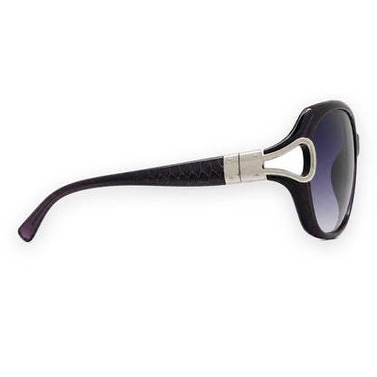 MCS Loop Butterfly — Deep Plum Silver — right profile