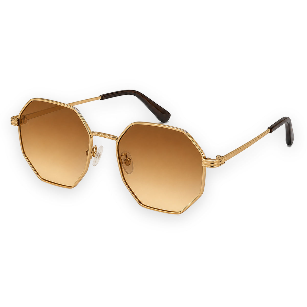 MCS Octagon — Champagne Amber — three-quarter view