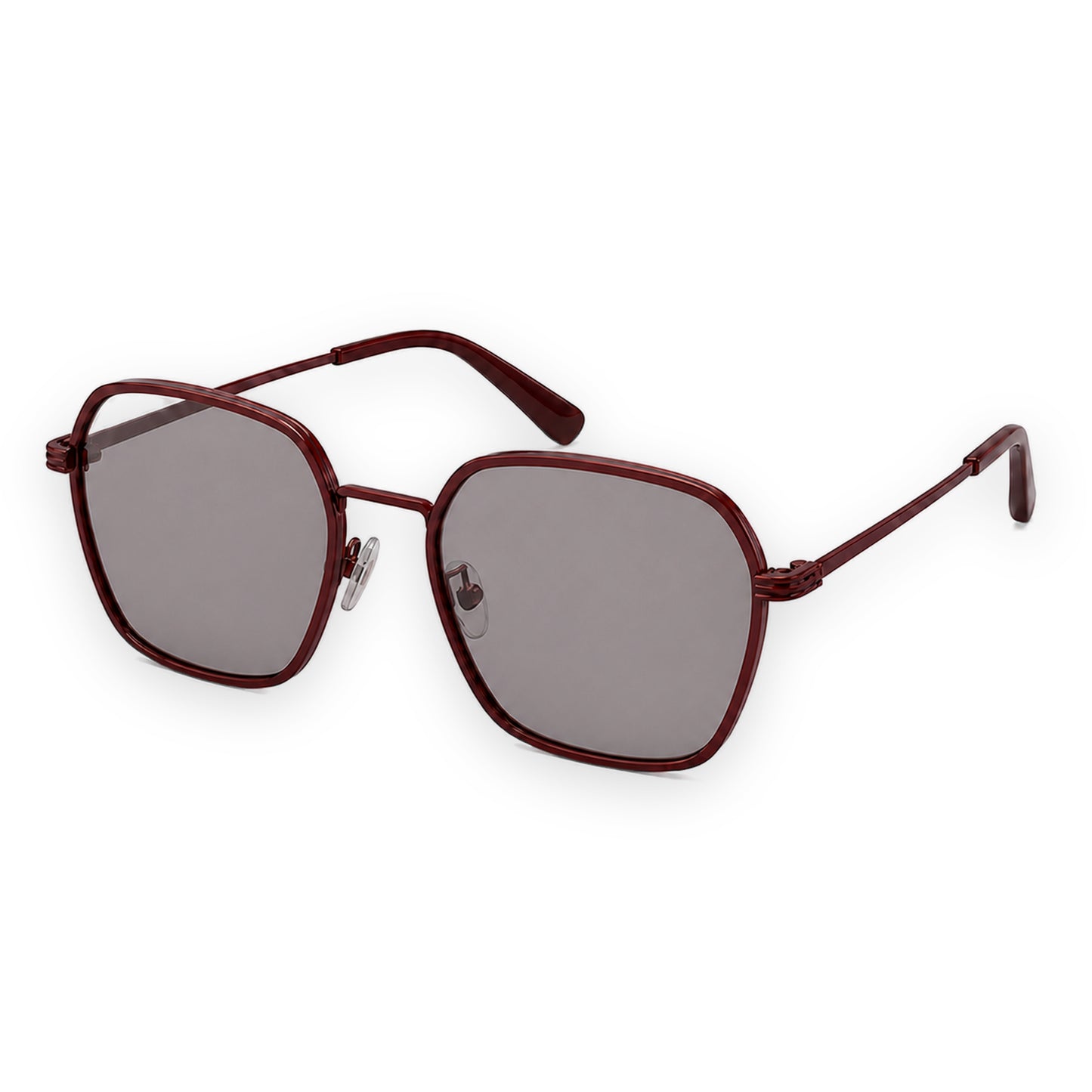 MCS Octagon — Oxblood Rose — three-quarter view