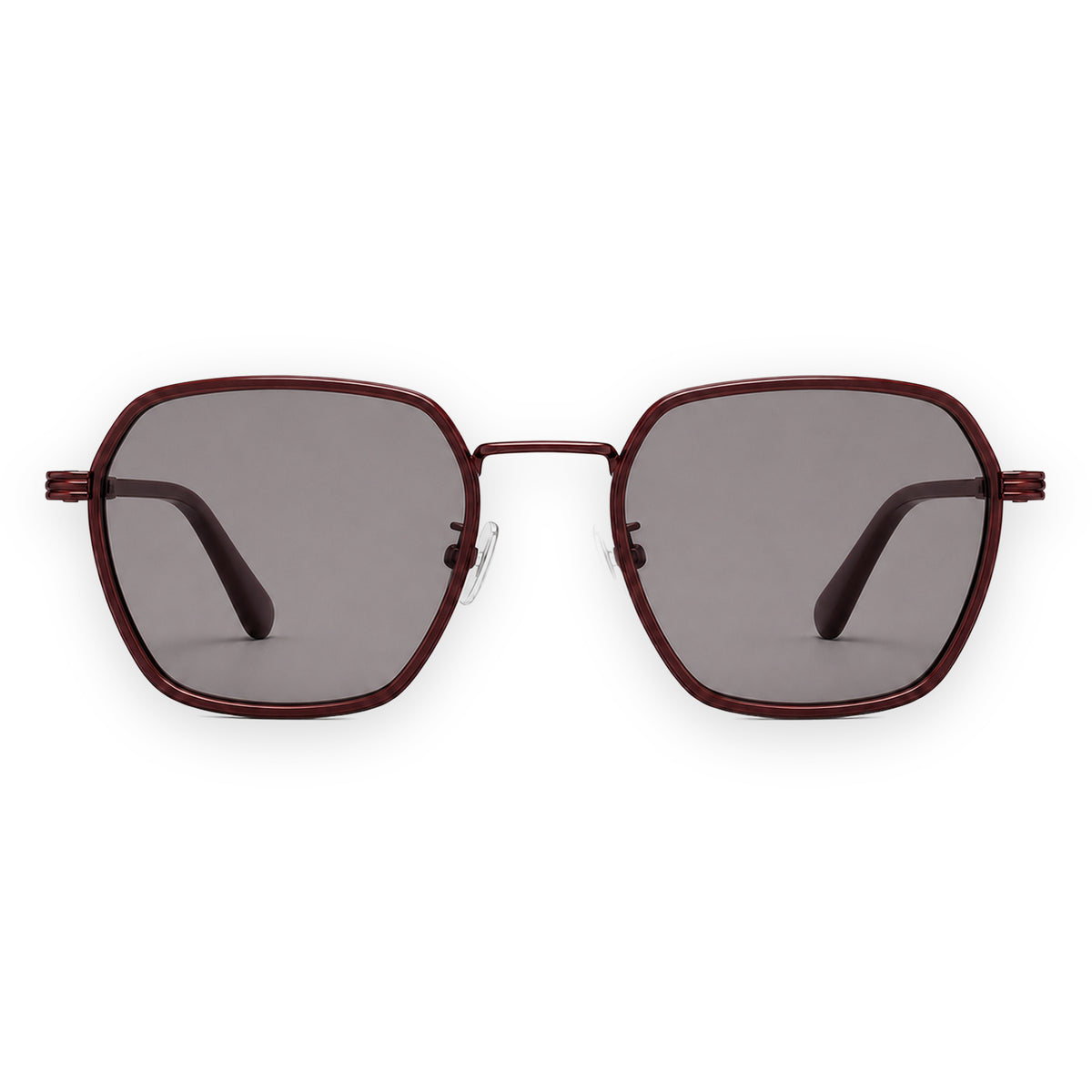 MCS Octagon — Oxblood Rose — front view