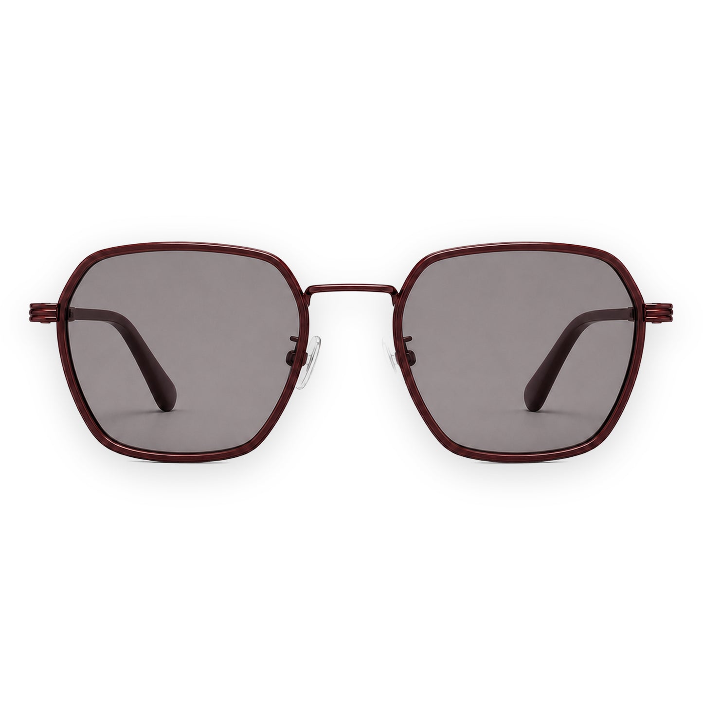 MCS Octagon — Oxblood Rose — front view