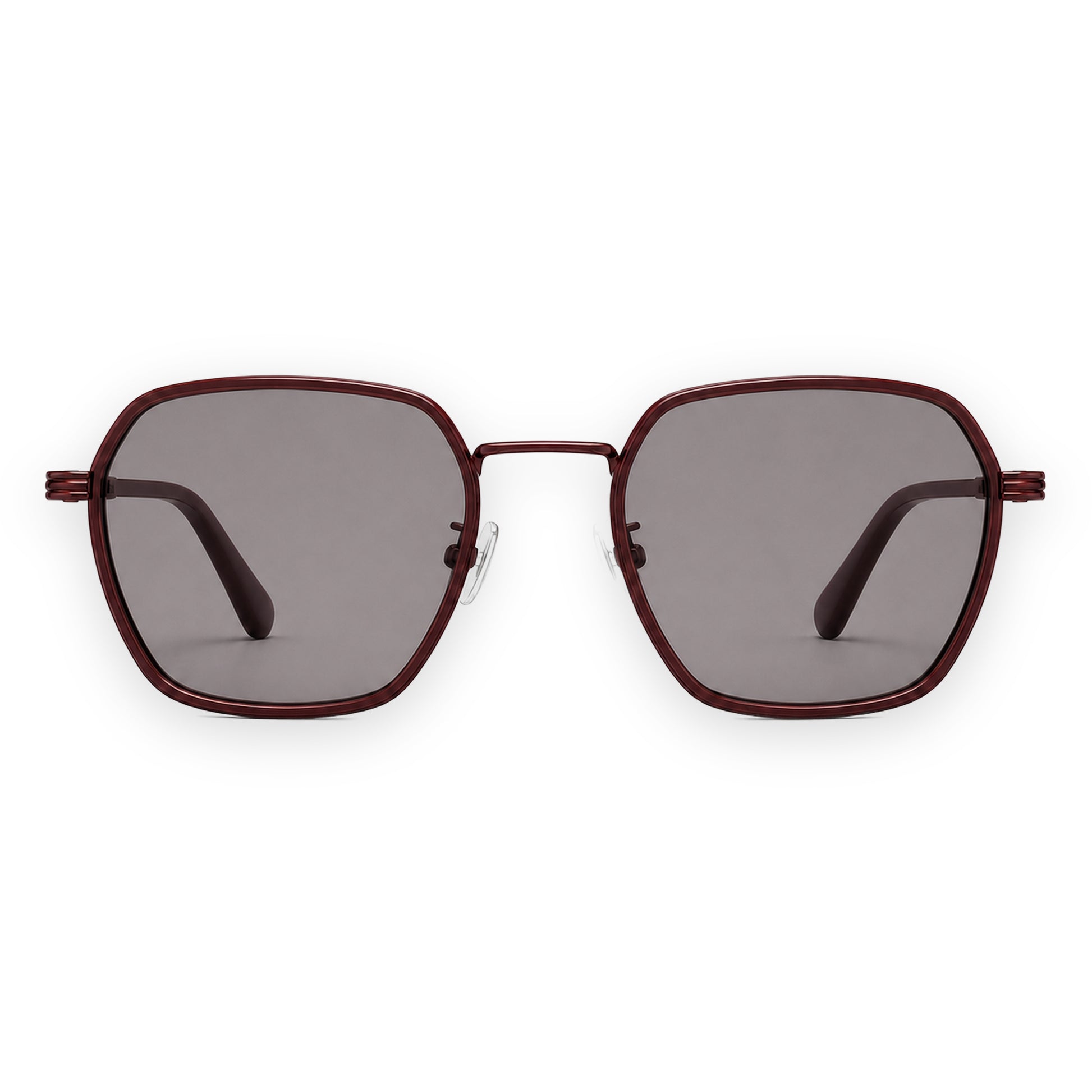 MCS Octagon — Oxblood Rose — front view