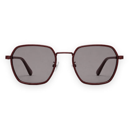 MCS Octagon — Oxblood Rose — front view