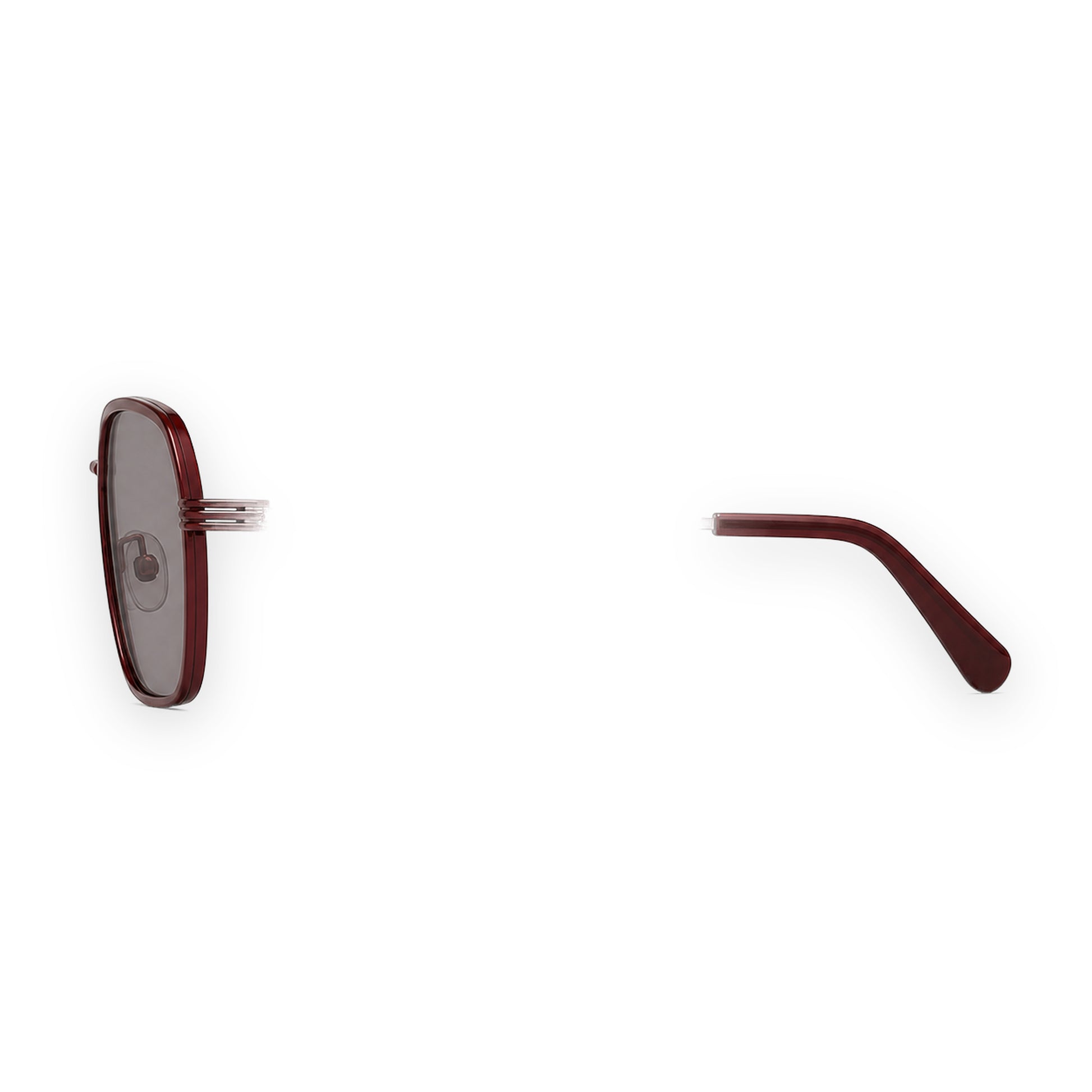 MCS Octagon — Oxblood Rose — left profile