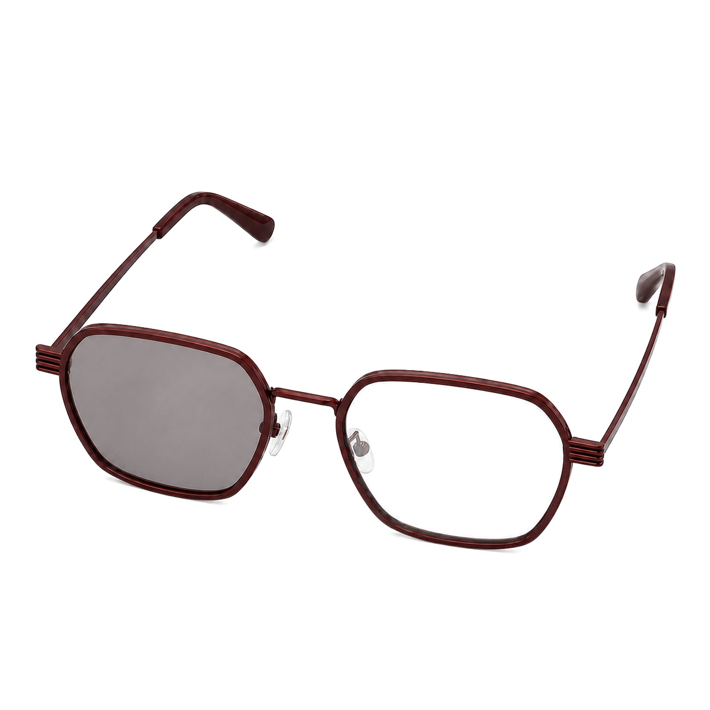 MCS Octagon — Oxblood Rose — top view