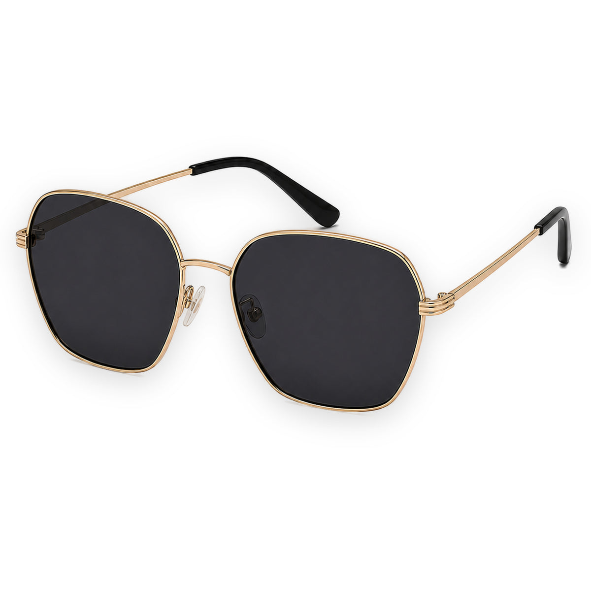MCS Square — Gold Charcoal — three-quarter view