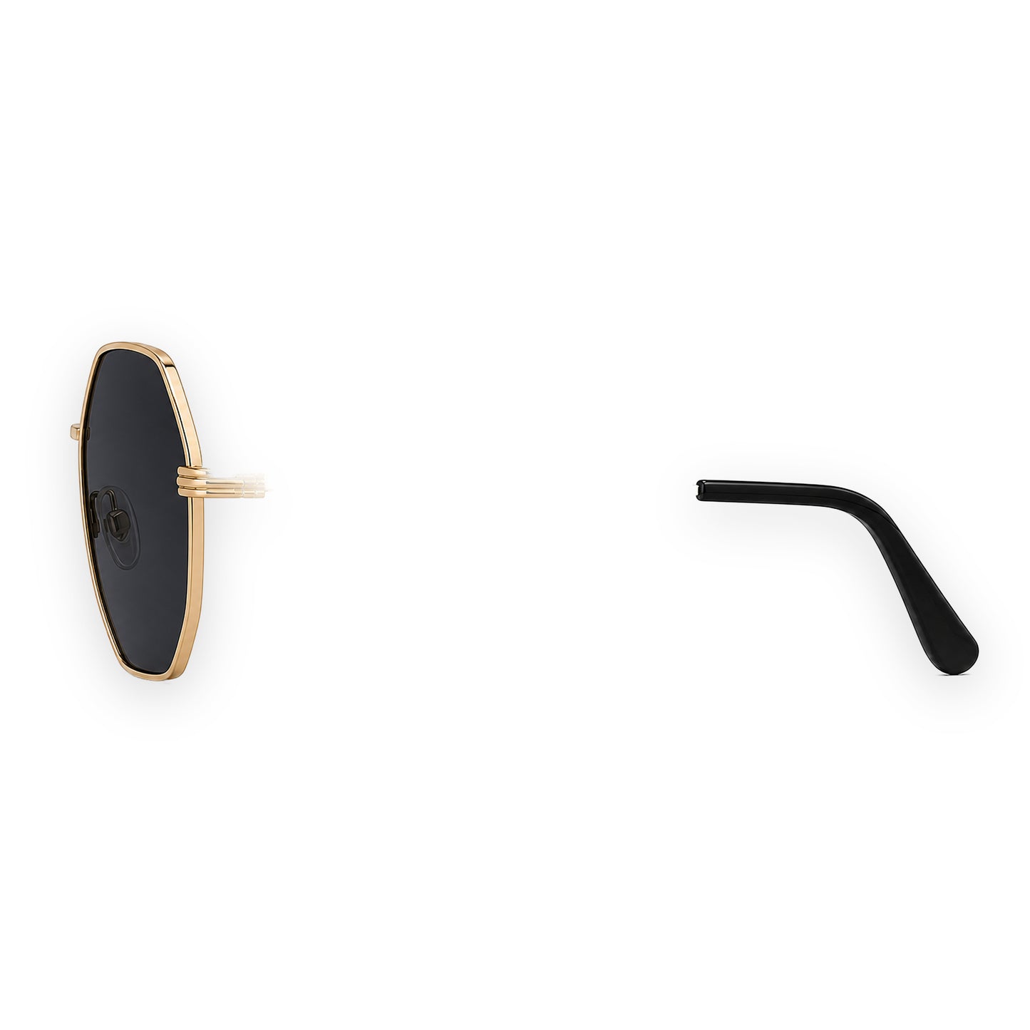 MCS Square — Gold Charcoal — left profile